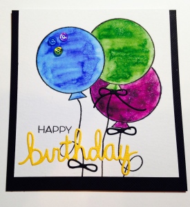 birthday balloon card